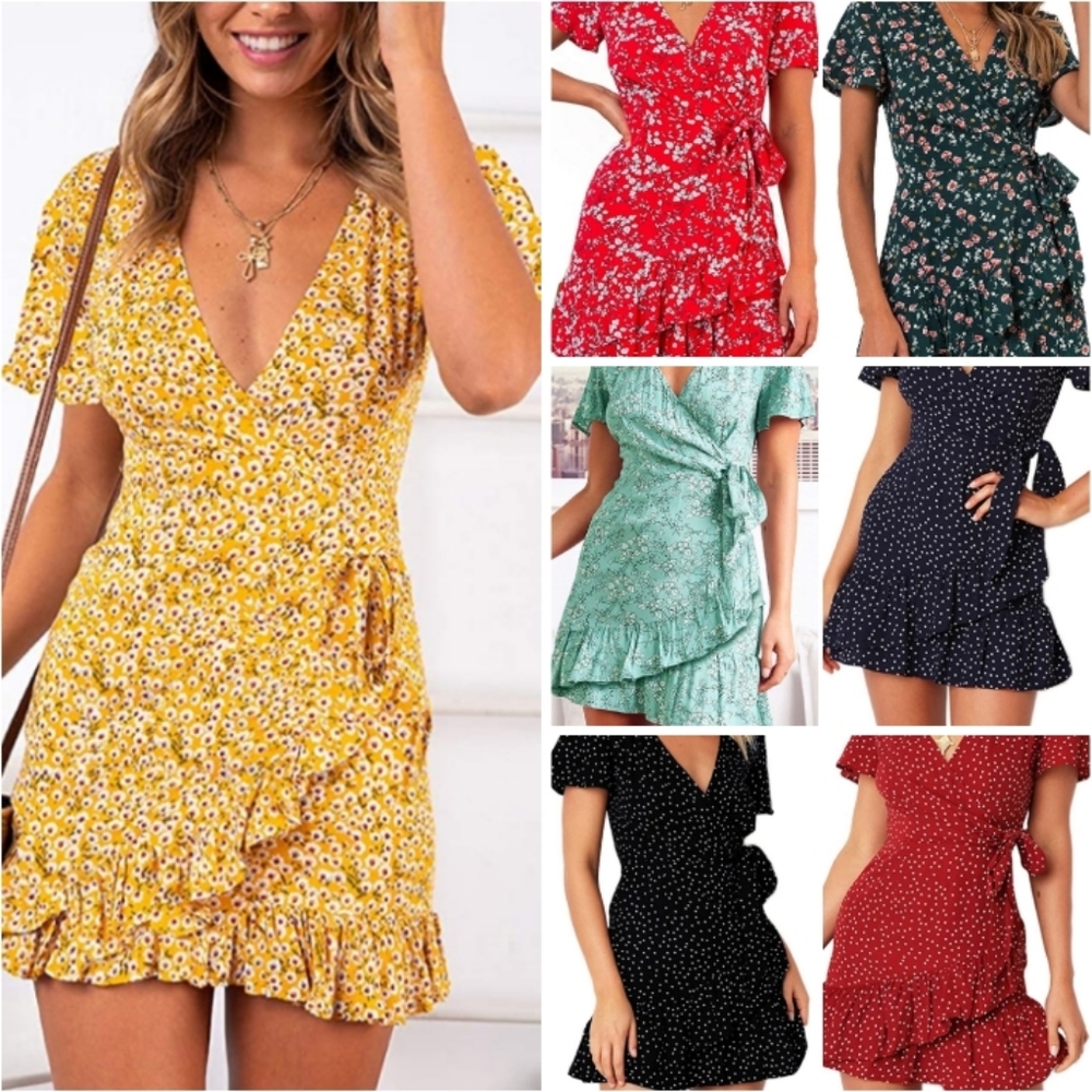 🔥 Bestseller New Charming Wrap Dress 💃🏼